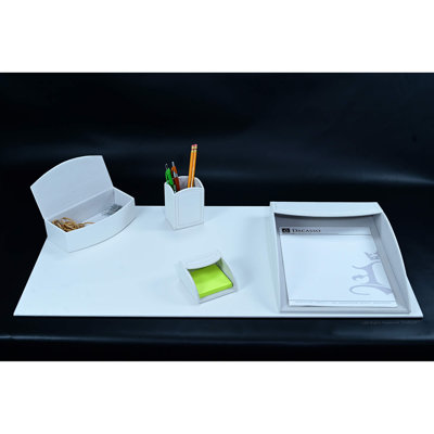 Vinyl Desk Organizer Set