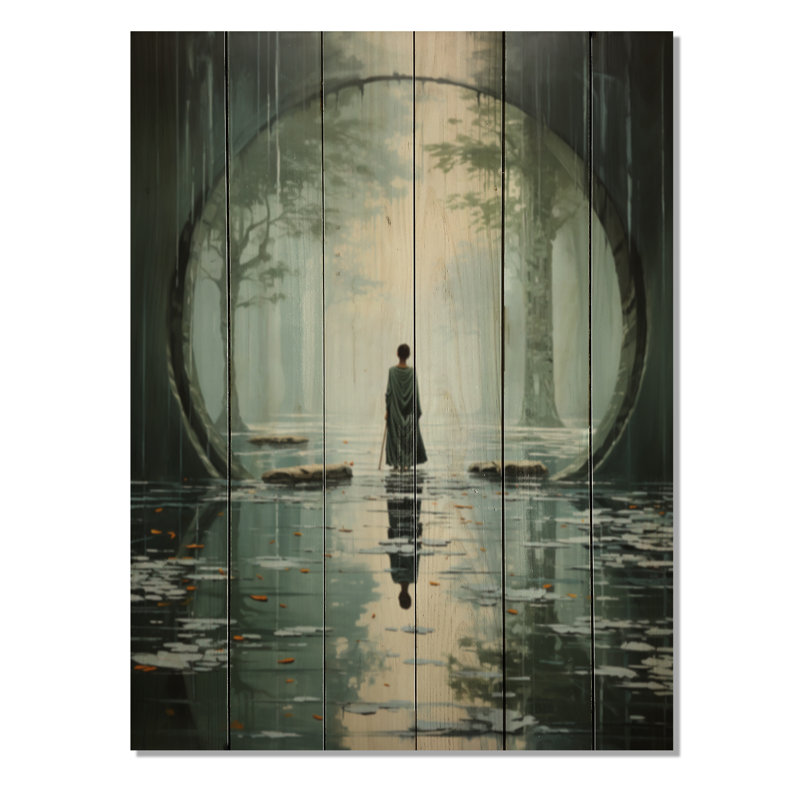 «Hinduisim Divine Journey I» sur impression sur bois, H 40 po x l 30 po x P 0,78 po
