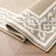 Lorreta Machine Woven Synthetic Geometric Area Rug in Beige/White