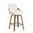26" Swivel Upholstered Counter Stool with Walnut-Finish Bentwood Accent-1576192886-1576192887