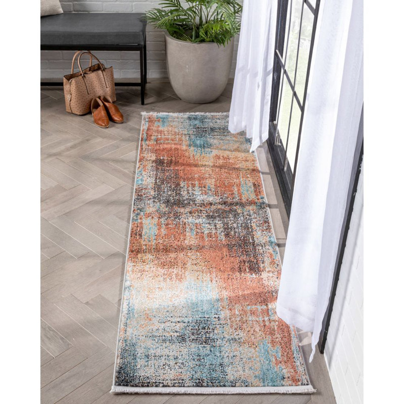 Indira Abstract Area Rug, Runner 67 x 220cm