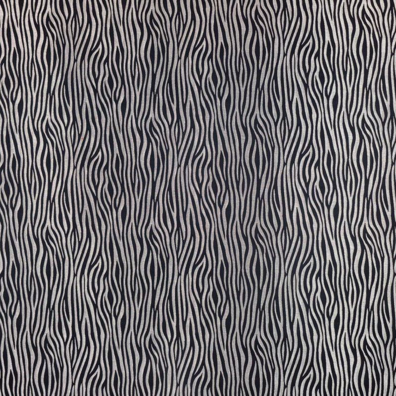 Tissu glamour Jungle Suite, Argent minuit