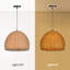 Luminaire suspendu bohémien en rotin naturel tissé à la main-845411024
