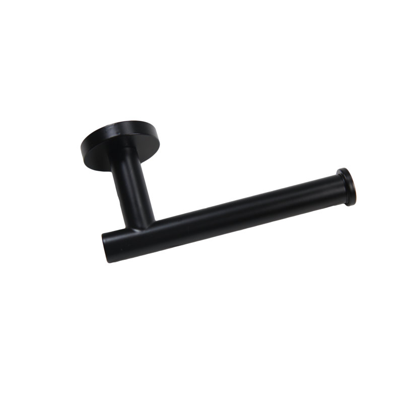 Porte-papier hygiénique simple noir mat