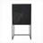 Cabinets, 2-Door Accent Cabinet with Storage &amp; Display, 31.5x16.5x60, Acacia Wood, Black | Modern | MDF+Iron,Solid Wood