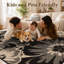 Tapis antidérapant à motif floral-128966071