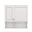 Armoire à pharmacie à miroir de 30 pouces avec tablettes ouvertes Rangement mural pour la maison avec portes Miroir-1891896660