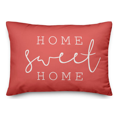  Housse et insert de coussin rectangulaire d'extérieur mince Home Sweet Home