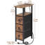 20cm W Metal Bedside Table
