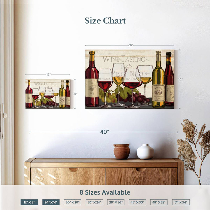 Yarlin Wine Tasting I, 16" H x 24" W