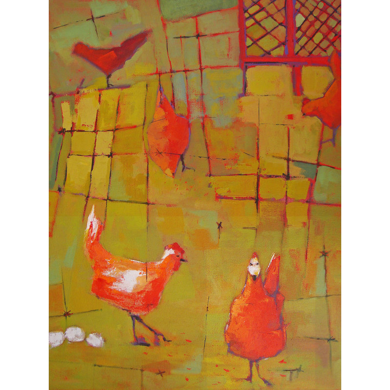 The Coop par Phyllis Adams, H 31,25 po x l 25,25 po