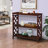 3-Tier Console Table Open Bookshelf Bookcase with Storage Shelves-1985555261