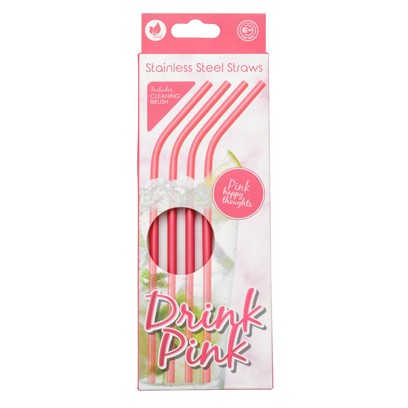 Echo Three Stainless Steel Reusable Straws