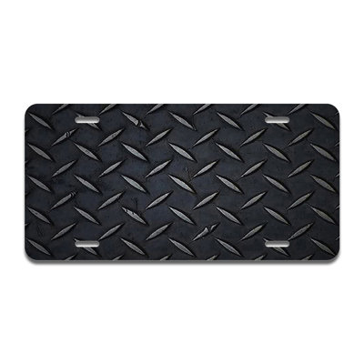 Black Diamond Plate Aluminum Plate Frame