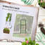 Jardinière galvanisée, lit de jardin surélevé 24 po x 24 po avec cage à tomates pour vignes grimpantes, brun-1049697099