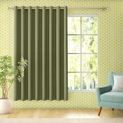 Polyester Room Darkening Noise Reducing Sliding Panel