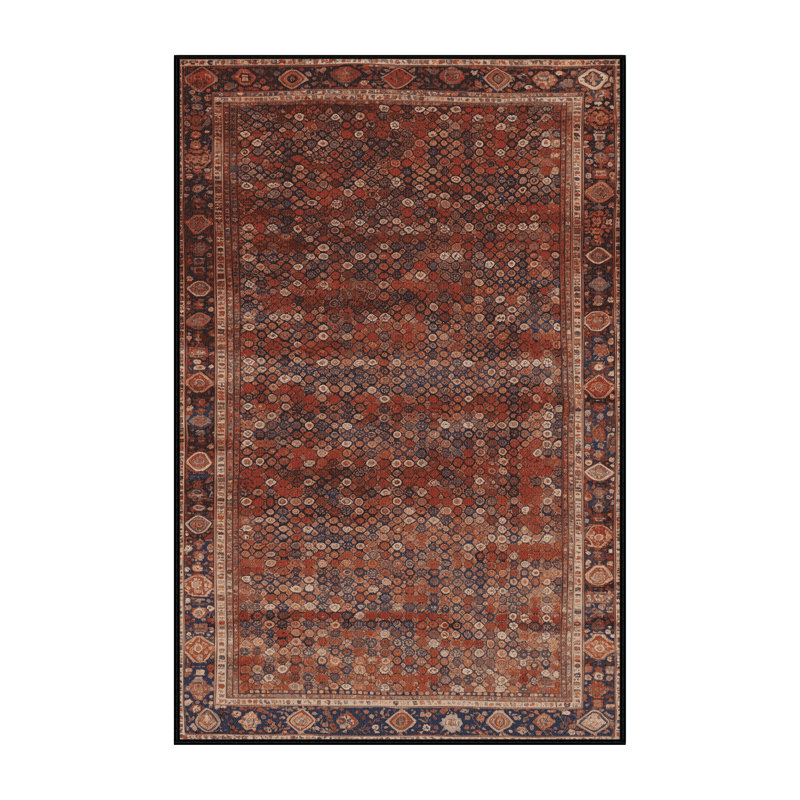 Tapis brun lavable à la machine, Rectangulaire 8 pi x 10 pi