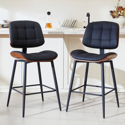 Ensemble de 2 tabourets Mid Century