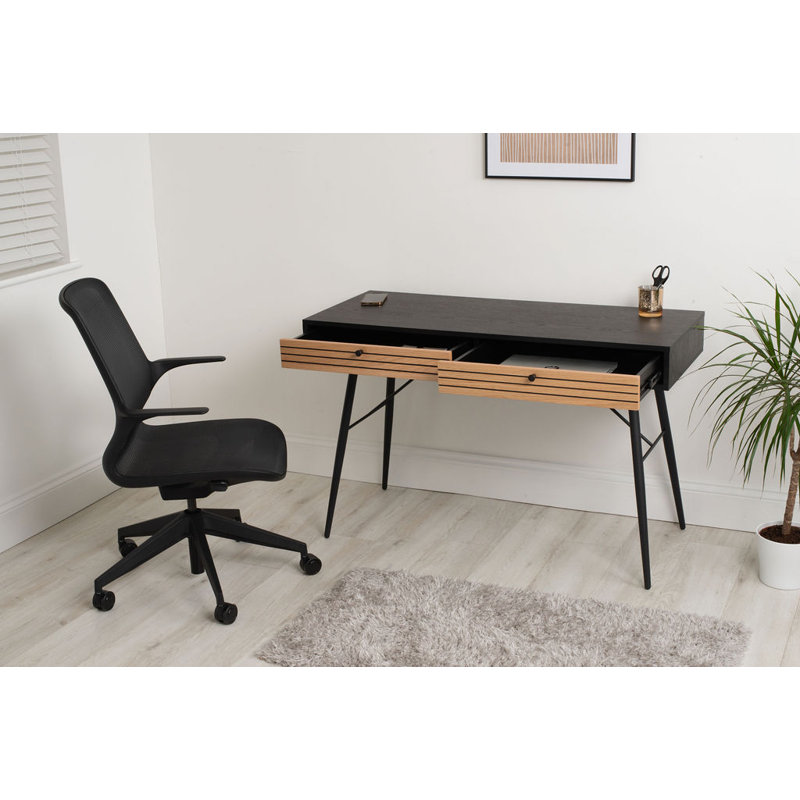 Saundra Metal Base Writing Desk