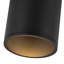 Luminaire suspendu à DEL 36 po Lorna de 6 po (4 po de diamètre) noir optique-120804722