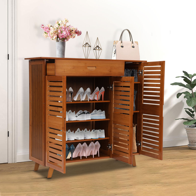 4 Tier Freestanding Shoe Storage Cabinet