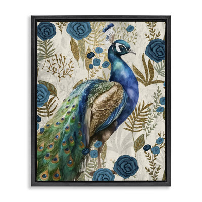Cadre flottant Peacock Pride Botanicals, design par Kim Allen