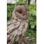 Statue de chouette effraie sur bois