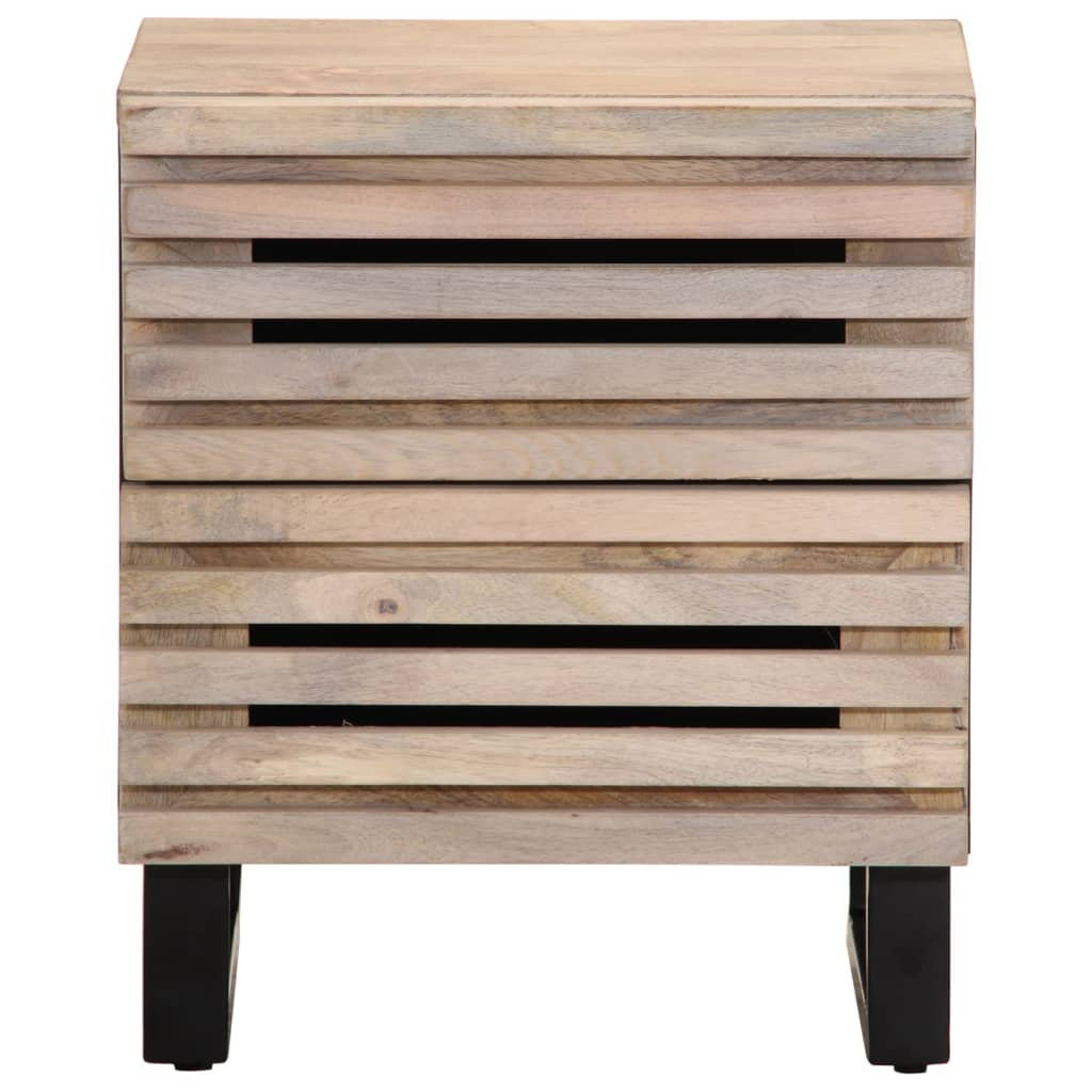 40cm W Steel Bedside Table