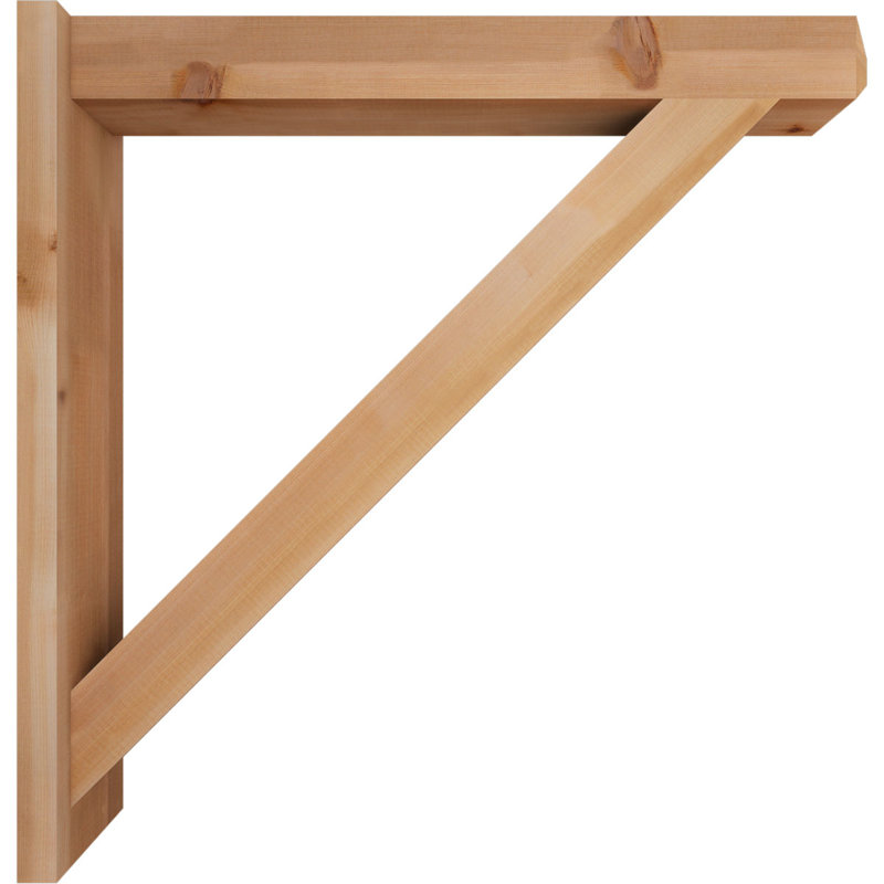 Artisan traditionnel en bois rustique, P 36 po x H 36 po, Cèdre rouge de l'Ouest l 5 1/2 po (lisse)