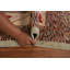 Tapis oriental brun / gris en laine noué à la main 6 pi 8 po x 9 pi 10 po Oriental