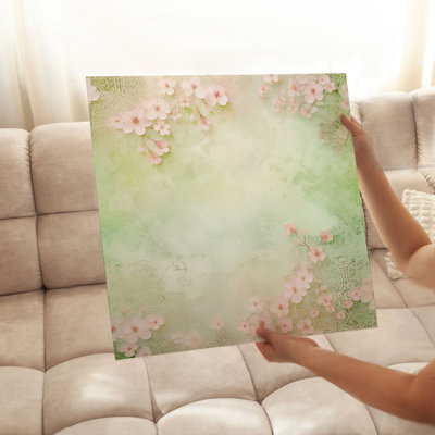 Impression florale d'inspiration asiatique zen