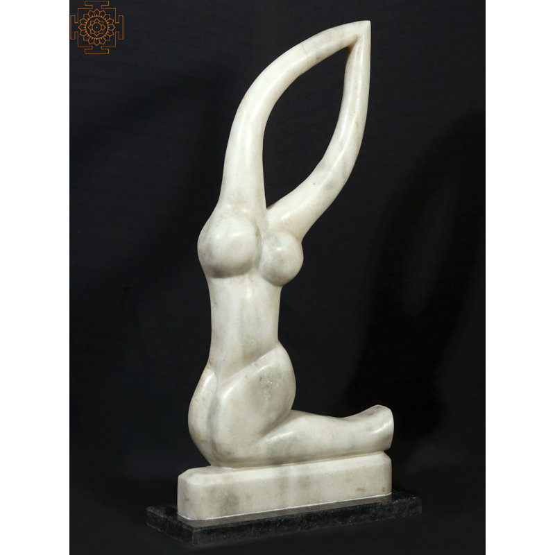 Statue de jardin Decor en marbre blanc