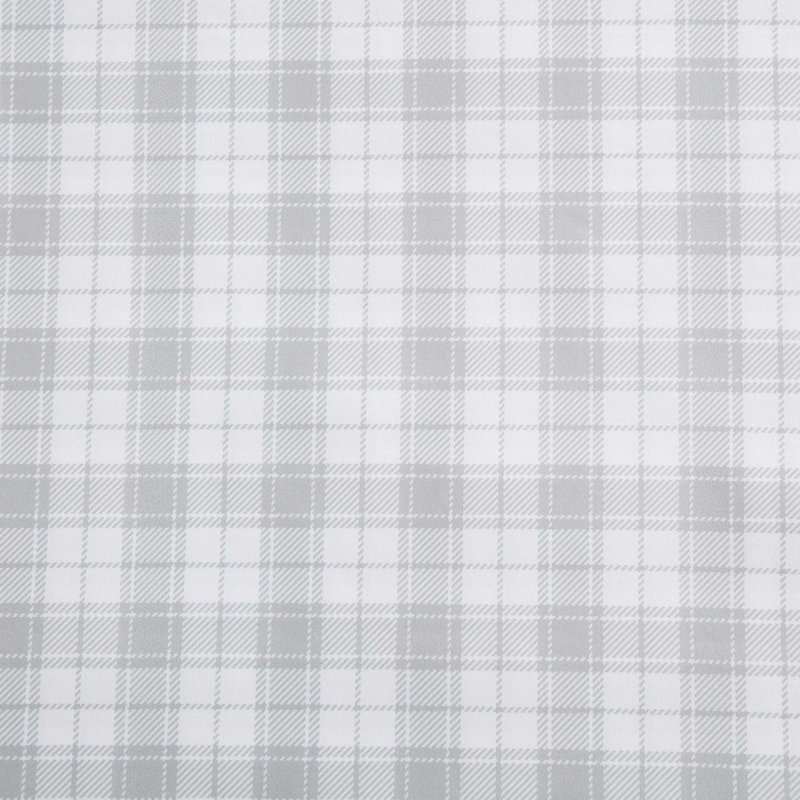 Ensemble de draps Eddie Bauer, Ensemble de draps pour grand lit avec 4 taies d'or, Tissu écossais gris
