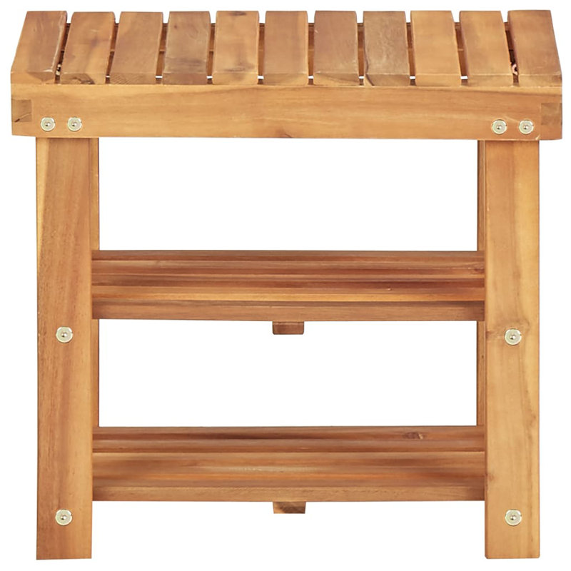 6 Pair Stackable Solid Wood Shoe Rack