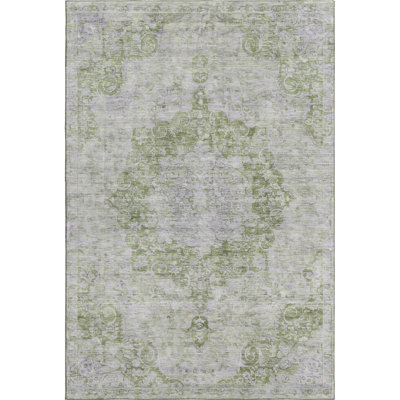 Premium Machine Washable Larock AMF1238 Global Rug