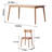 Solid Wood Solid Wood Top Four Leg Dining Set-99190917