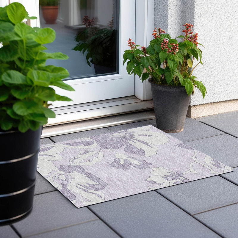  Tapis d'extérieur antidérapant Malchow, Rectangle 1 pi 8 po x 2 pi 6 po