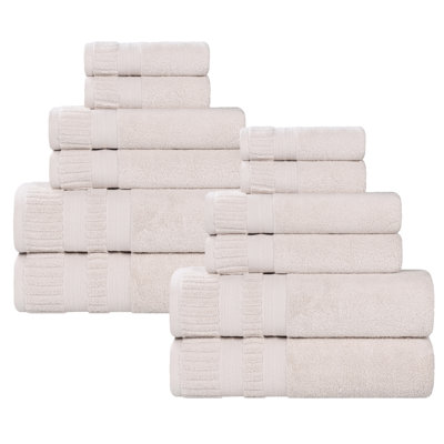 Venice Zero Twist Cotton Medium Weight Soft Absorbent Towel Set