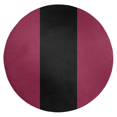 Tapis de zone rouge/noir