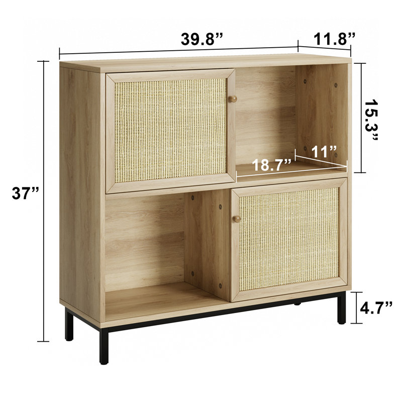 Metal Rectangle Accent Cabinet