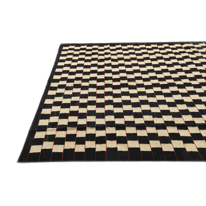 Tapis noir et blanc Noor
