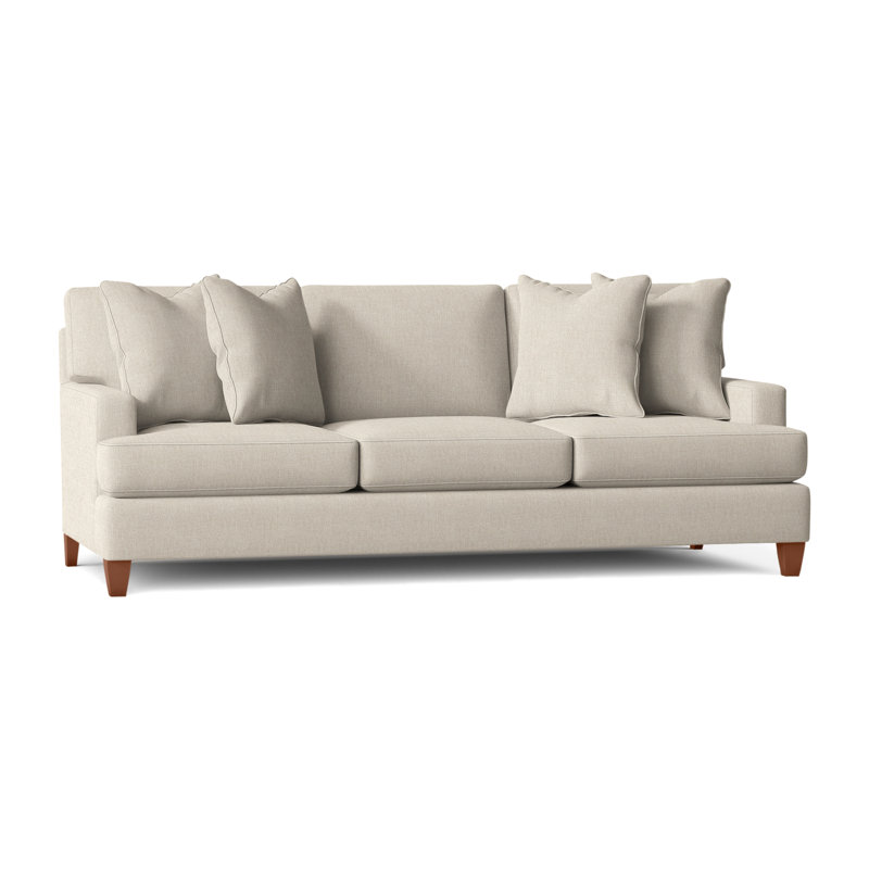 Mila Sofa, Tobacco Distressed, White/Cream/Grey Boucle 1125-021