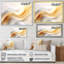 Or et blanc Fractal Tsunami V-174064067-174064065