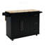 Îlot de cuisine avec étagère à épices, porte-serviettes et table extensible, îlot de cuisine-2030331208