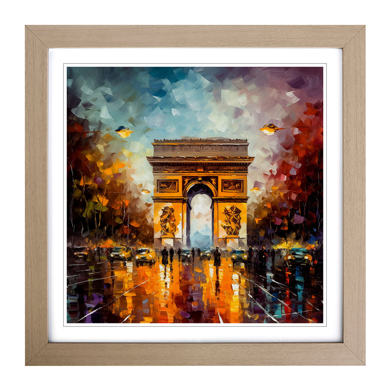 Single Picture Frame Print on Wood, Oak