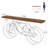 70.9'' Extra Long Console Table with Bicycle Base, Narrow Sofa Table Industrial Entryway Table-1569280343-1566125483