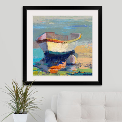 « Carwell Bottle Green Boat » par Beth A. Forst - reproduction d'art