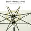 Parasol de patio de 9 pi avec bouton poussoir inclinable et manivelle Outsunny-125299854