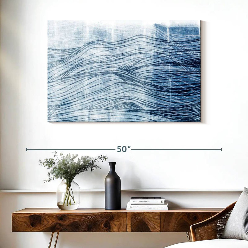 Gillard Indigo Waves I, H 26 po x l 39 po