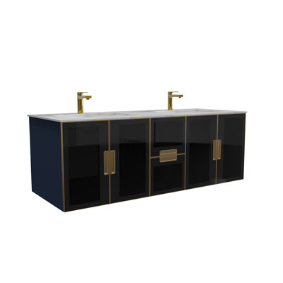 Ensemble de meuble-lavabo double 60 po Wyneken